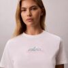 T-shirt classica con grafica a strati del logo T-shirt classica con grafica a strati del logo