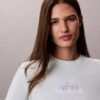 T-shirt classica con grafica a strati del logo T-shirt classica con grafica a strati del logo
