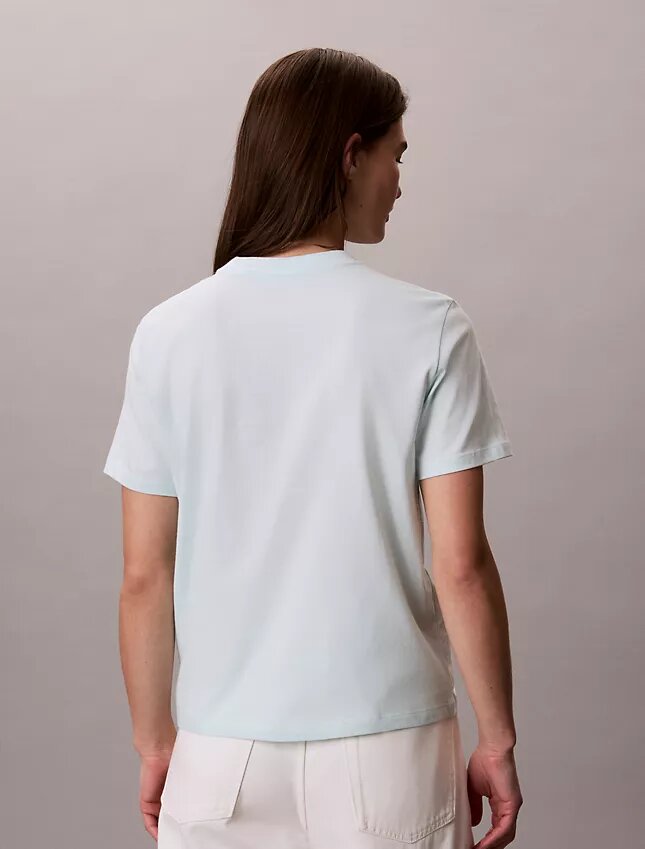 T-shirt classica con grafica a strati del logo T-shirt classica con grafica a strati del logo