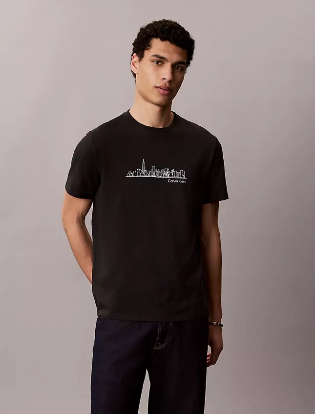 T-shirt classica con grafica City Skyline T-shirt classica con grafica City Skyline