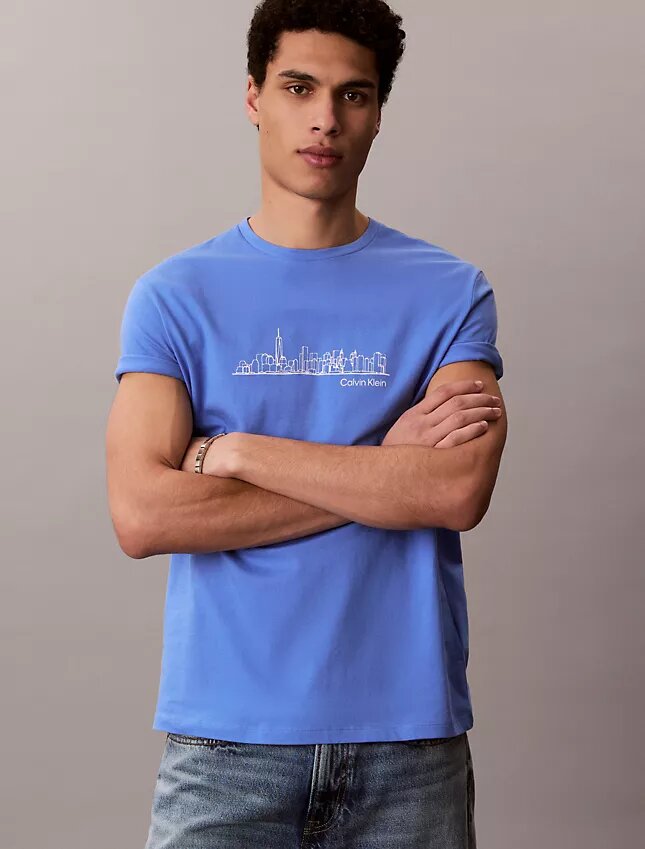T-shirt classica con grafica City Skyline T-shirt classica con grafica City Skyline