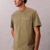 T-shirt classica con grafica e logo in caratteri piccoli T-shirt classica con grafica e logo in caratteri piccoli