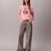 T-shirt classica con grafica floreale T-shirt classica con grafica floreale