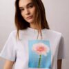 T-shirt classica con grafica margherita T-shirt classica con grafica margherita