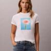 T-shirt classica con grafica margherita T-shirt classica con grafica margherita