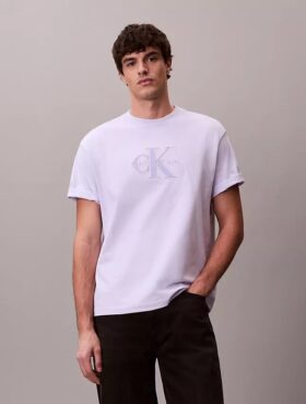 T-shirt classica con grafica Monologo