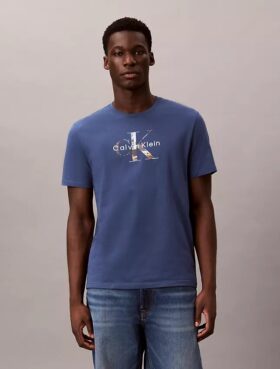 T-shirt classica con grafica Monologo