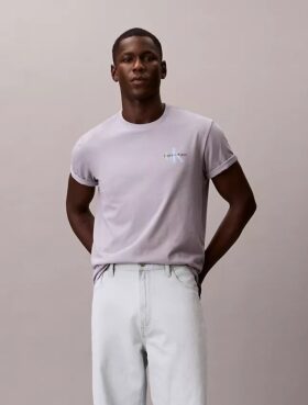 T-shirt classica con grafica Monologo