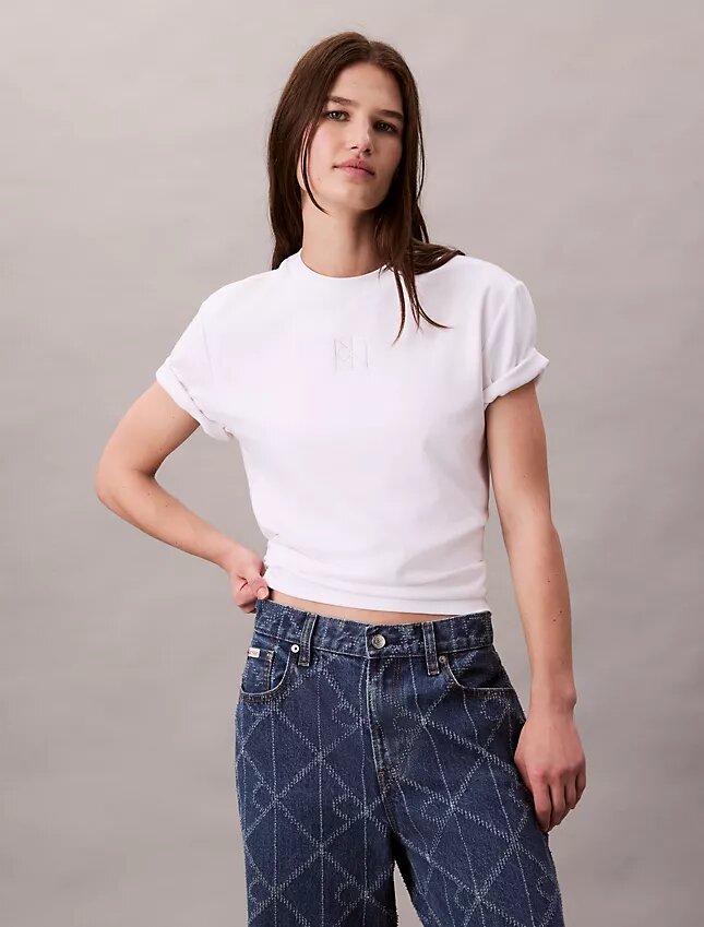 T-shirt classica con logo T-shirt classica con logo
