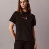 T-shirt classica con logo a cuore T-shirt classica con logo a cuore