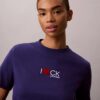 T-shirt classica con logo a cuore T-shirt classica con logo a cuore