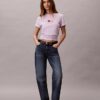 T-shirt classica con logo a cuore T-shirt classica con logo a cuore