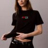 T-shirt classica con logo a cuore T-shirt classica con logo a cuore