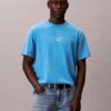 T-shirt classica con logo acid wash T-shirt classica con logo acid wash
