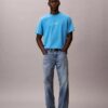 T-shirt classica con logo acid wash T-shirt classica con logo acid wash