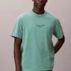 T-shirt classica con logo acid wash T-shirt classica con logo acid wash