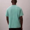 T-shirt classica con logo acid wash T-shirt classica con logo acid wash