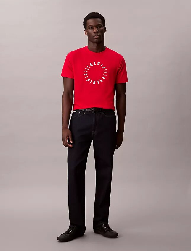 T-shirt classica con logo circolare T-shirt classica con logo circolare