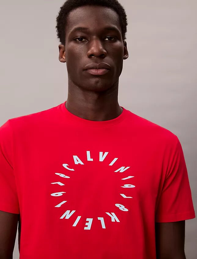 T-shirt classica con logo circolare T-shirt classica con logo circolare