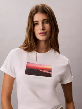 T-shirt classica con logo City Sunset