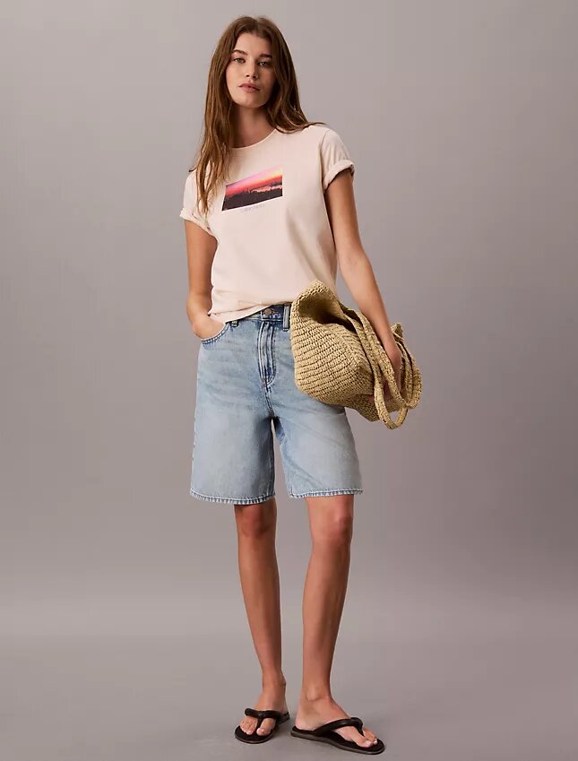 T-shirt classica con logo City Sunset T-shirt classica con logo City Sunset