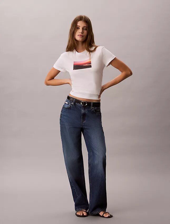 T-shirt classica con logo City Sunset T-shirt classica con logo City Sunset