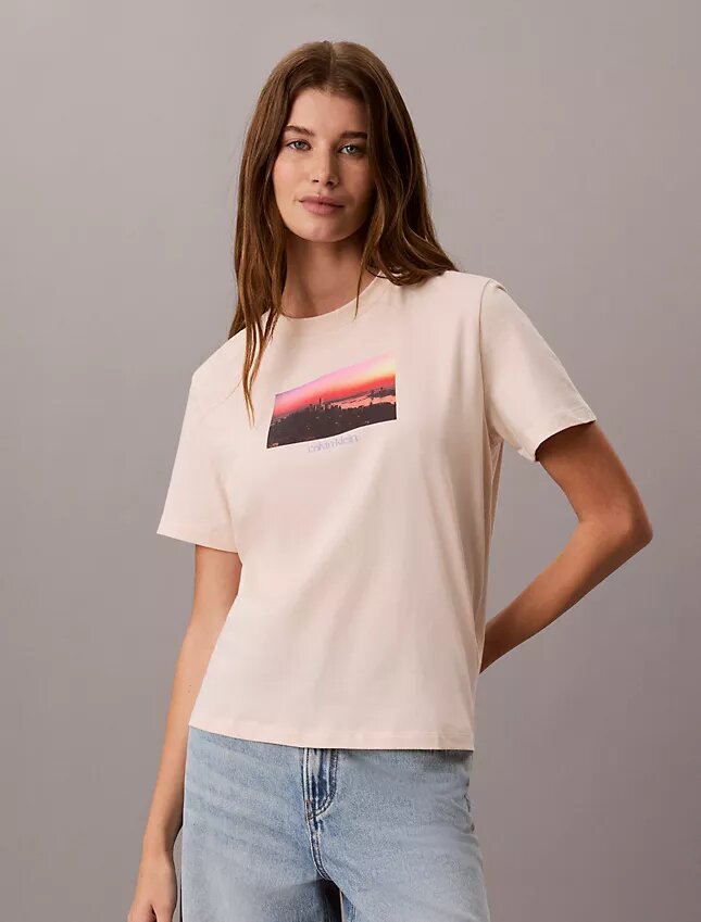 T-shirt classica con logo City Sunset T-shirt classica con logo City Sunset