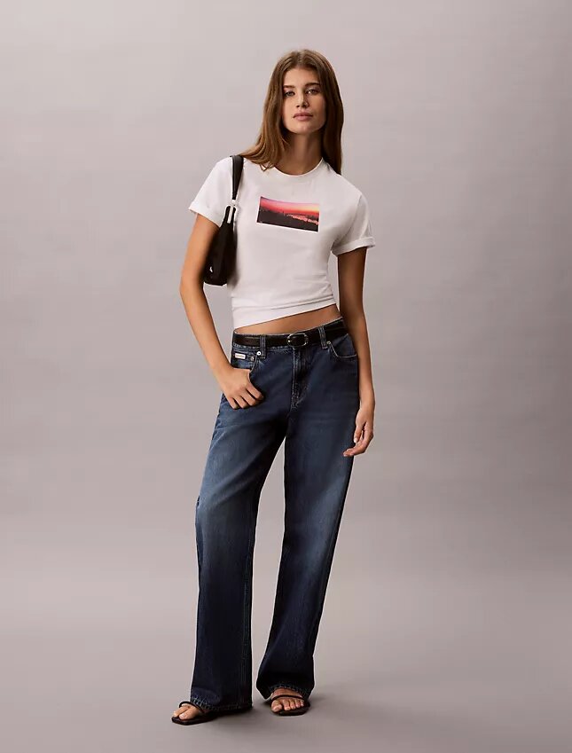 T-shirt classica con logo City Sunset T-shirt classica con logo City Sunset