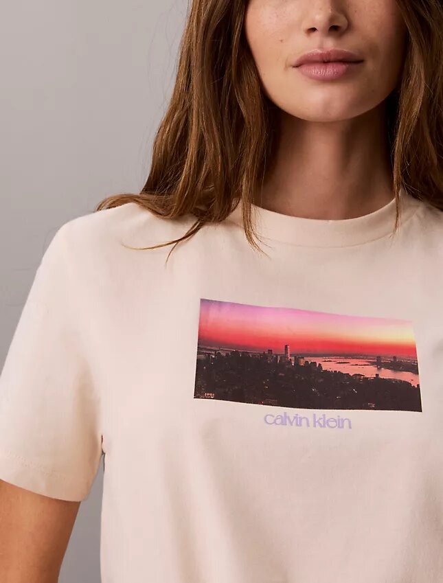 T-shirt classica con logo City Sunset T-shirt classica con logo City Sunset