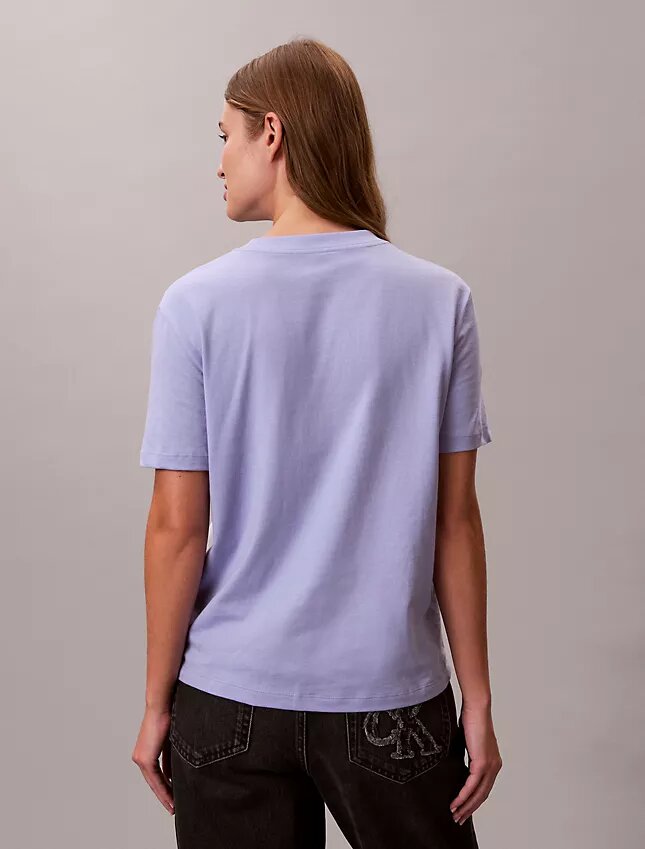 T-shirt classica con logo floreale T-shirt classica con logo floreale