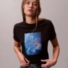 T-shirt classica con logo floreale T-shirt classica con logo floreale