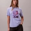 T-shirt classica con logo floreale T-shirt classica con logo floreale