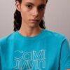 T-shirt classica con logo glitterato T-shirt classica con logo glitterato