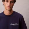 T-shirt classica con logo in caratteri piccoli