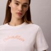 T-shirt classica con logo in feltro T-shirt classica con logo in feltro