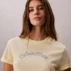 T-shirt classica con logo in feltro T-shirt classica con logo in feltro