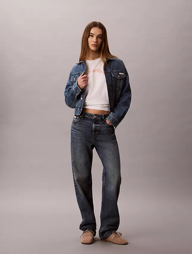 T-shirt classica con logo in feltro T-shirt classica con logo in feltro
