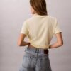 T-shirt classica con logo in feltro T-shirt classica con logo in feltro
