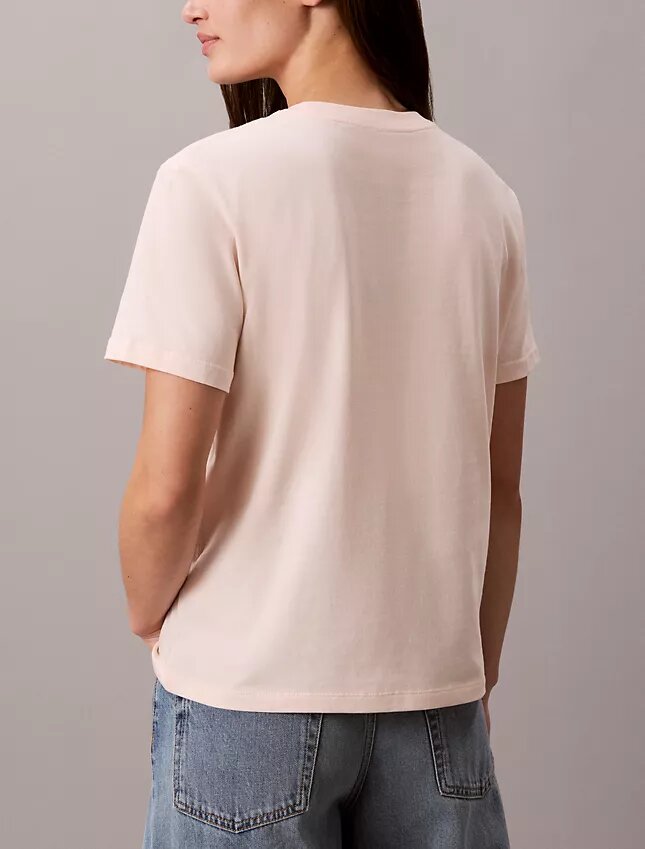 T-shirt classica con logo in feltro T-shirt classica con logo in feltro
