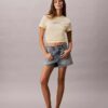 T-shirt classica con logo in feltro T-shirt classica con logo in feltro