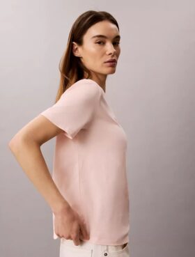 T-shirt classica con logo in grassetto