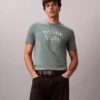 T-shirt classica con logo in ombreggiatura