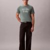 T-shirt classica con logo in ombreggiatura