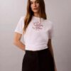 T-shirt classica con logo in stile script T-shirt classica con logo in stile script