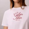 T-shirt classica con logo in stile script T-shirt classica con logo in stile script