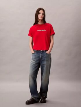 T-shirt classica con logo ricamato