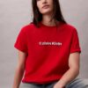 T-shirt classica con logo ricamato T-shirt classica con logo ricamato