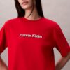 T-shirt classica con logo ricamato T-shirt classica con logo ricamato