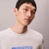 T-shirt classica con logo sbiadito T-shirt classica con logo sbiadito