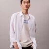T-shirt classica con logo sbiadito T-shirt classica con logo sbiadito